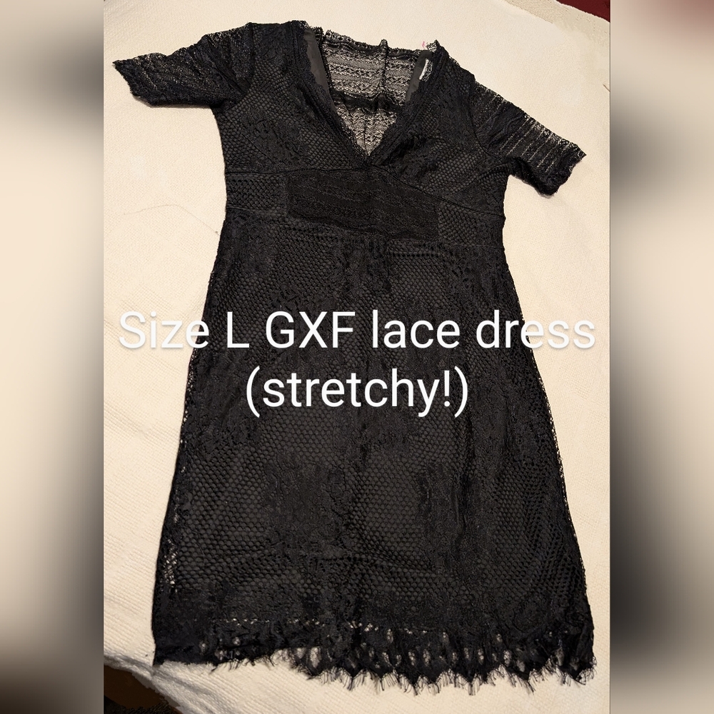 Black lace dress